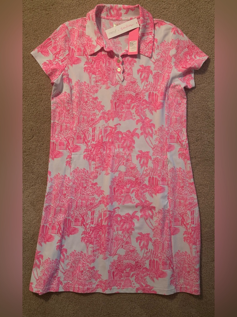 🆕 LILLY PULITZER FRIDA SCALLOPED POLO DRESS